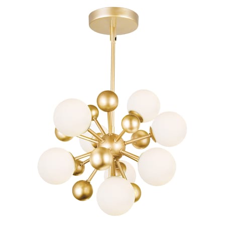 Cwi Lighting Element 8 Light Chandelier With Sun Gold Finish 1125P16-8-268